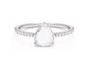 0.77-Carat Rose Cut Diamond Solitaire