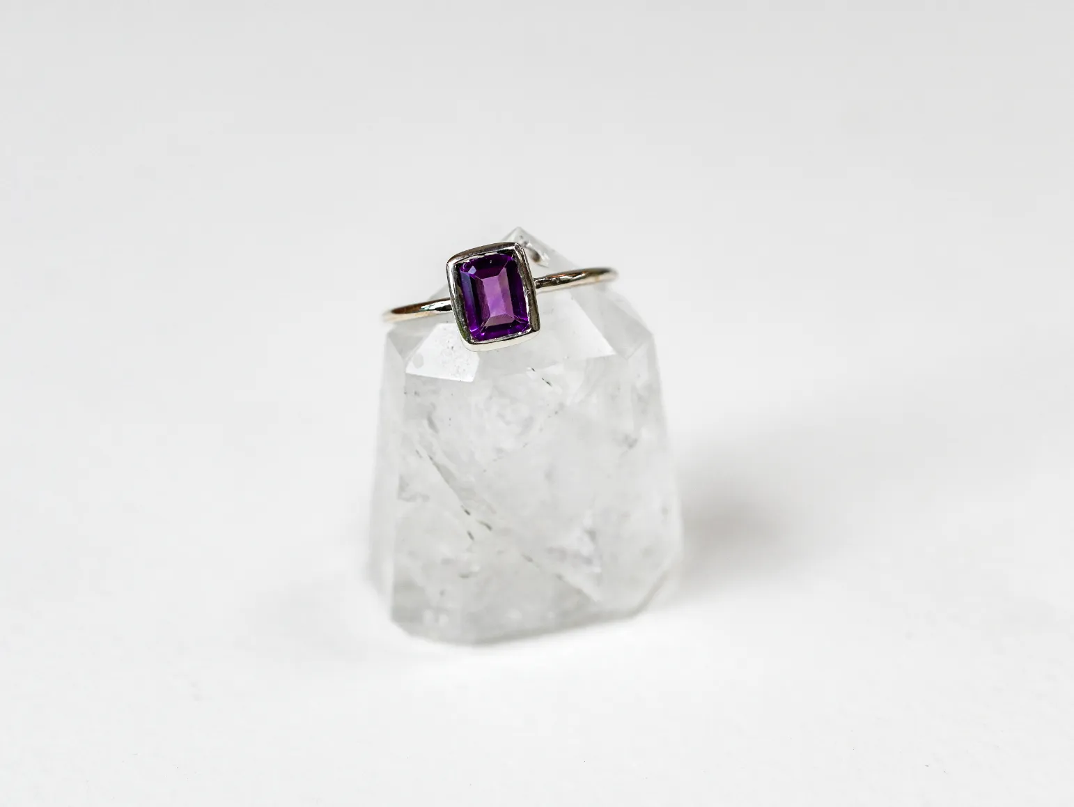 Amethyst Wild at Birth Ring - February