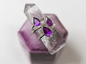 Amethyst Wild at Birth Ring - February