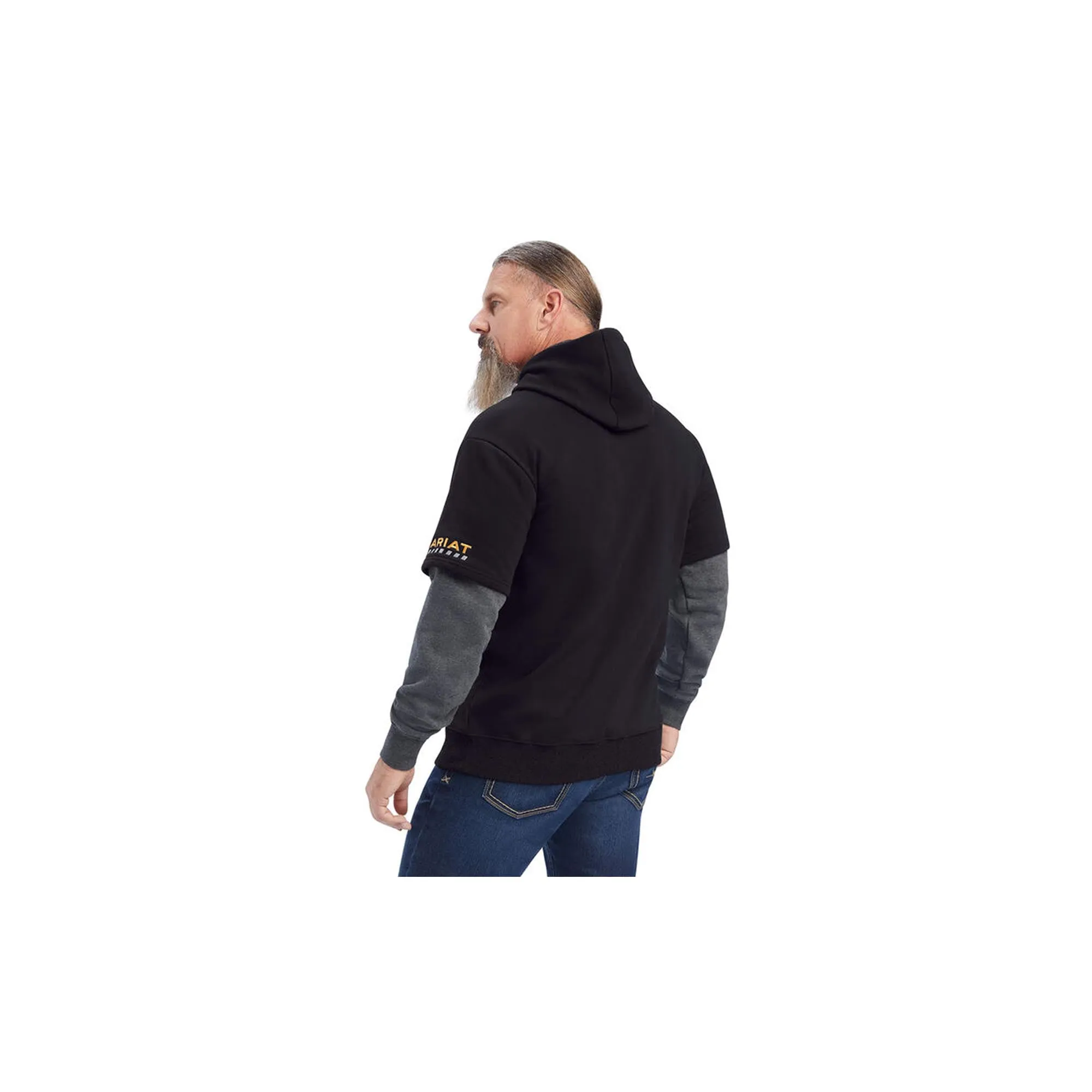 Ariat Rebar Workman Dually Hoodie Charcoal Black