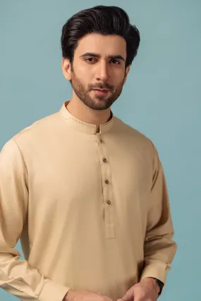 BEIGE-BLENDED-KURTA SHALWAR - (KSRW23-029)