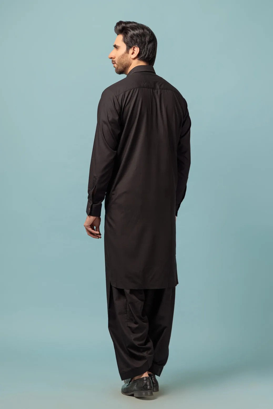 BLACK-BLENDED-SHALWAR SUIT - (GSSB23-024)