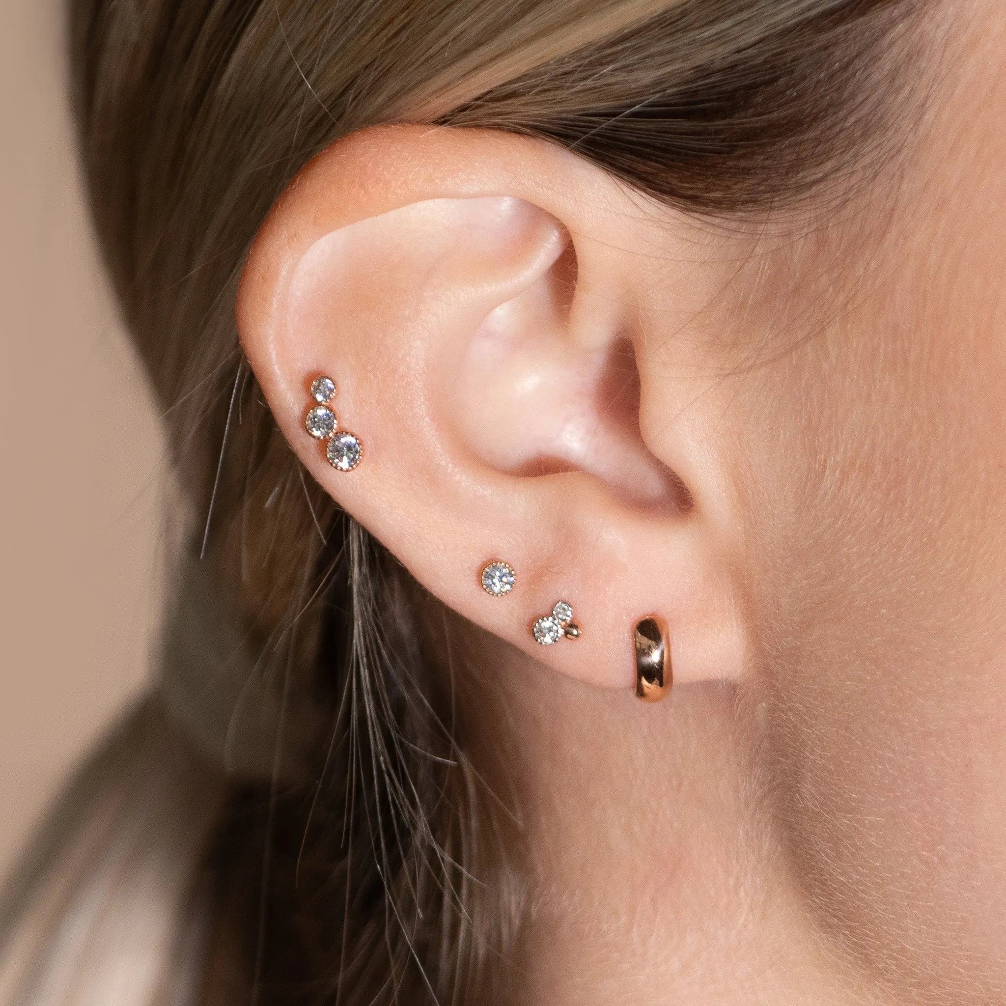 Bubble Hoop Illusion Ear Cuff Earring