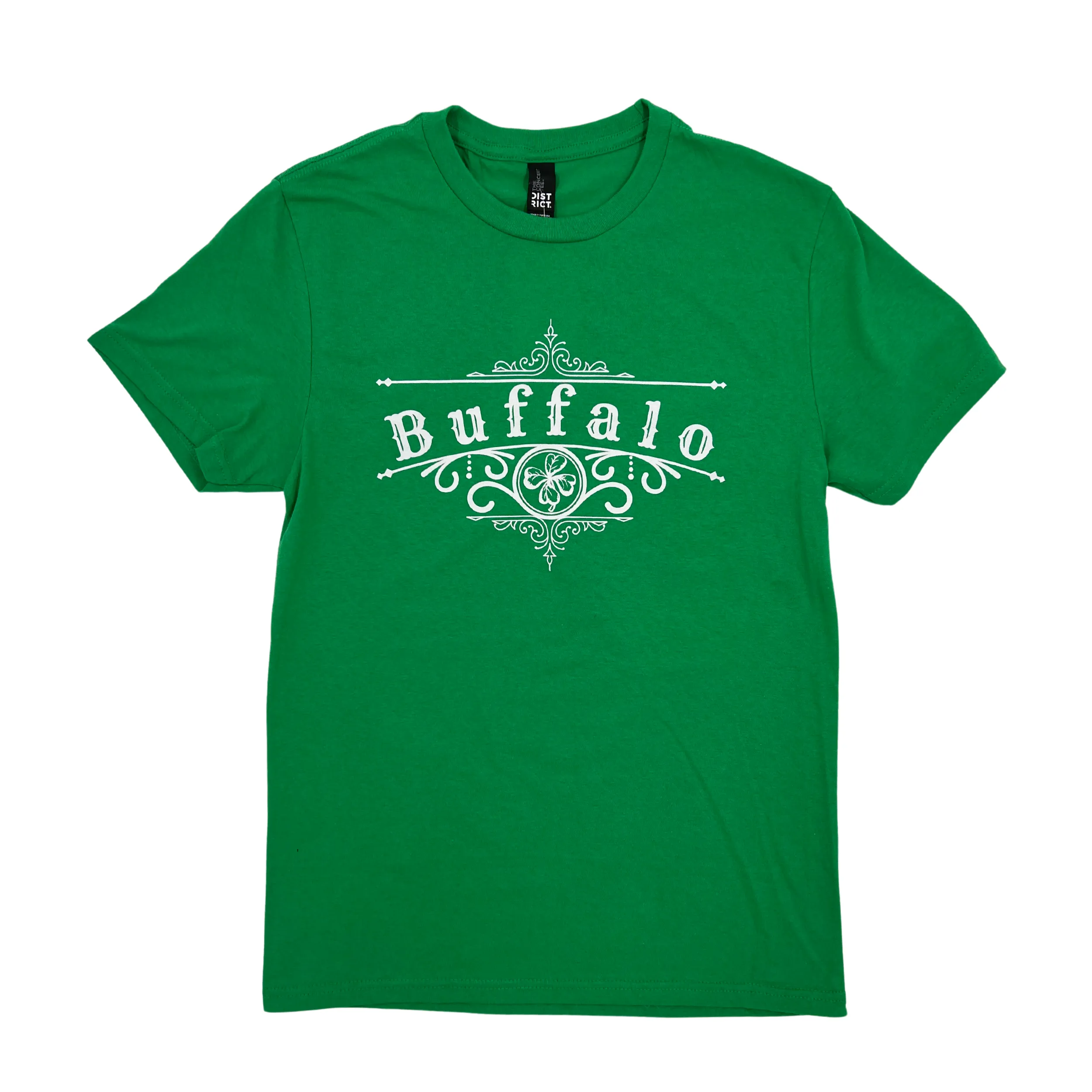 Buffalo With Irish Iron Works Design Kelly Green T-Shirt