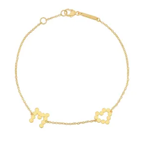 DSJ's Signature Meaningful Multi Gold Initial Bracelet