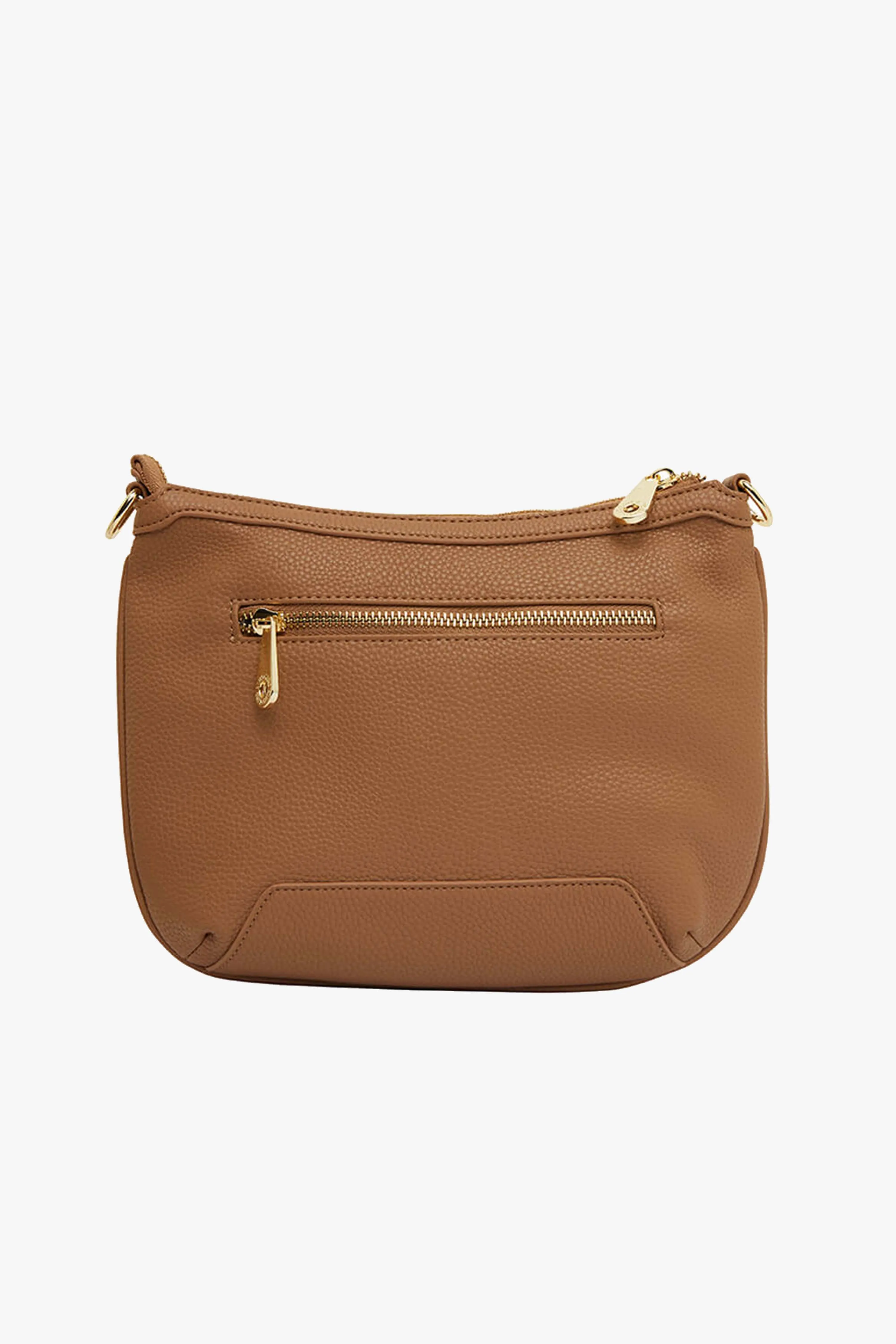 Glendale Taupe Crossbody Bag with Chain