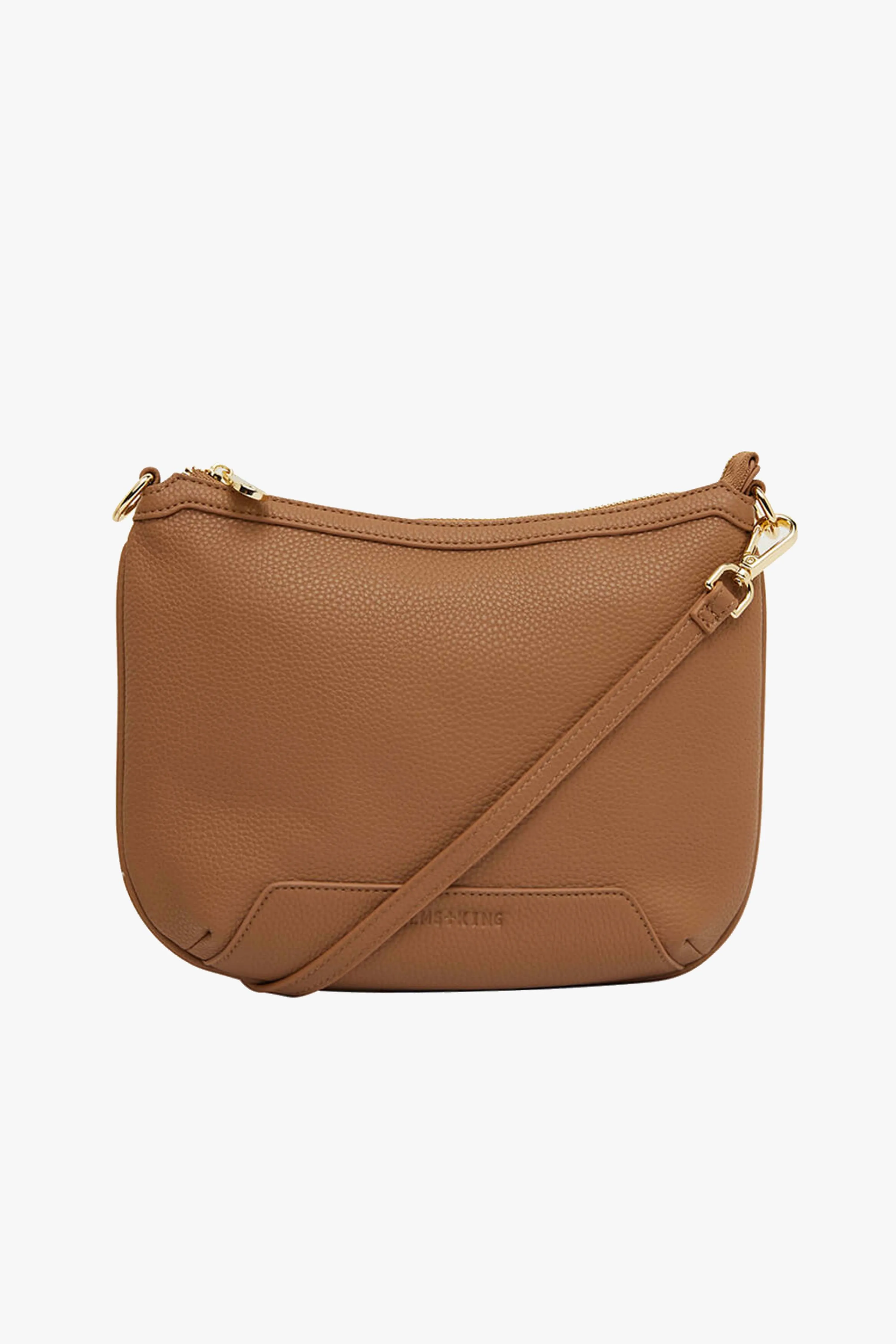 Glendale Taupe Crossbody Bag with Chain