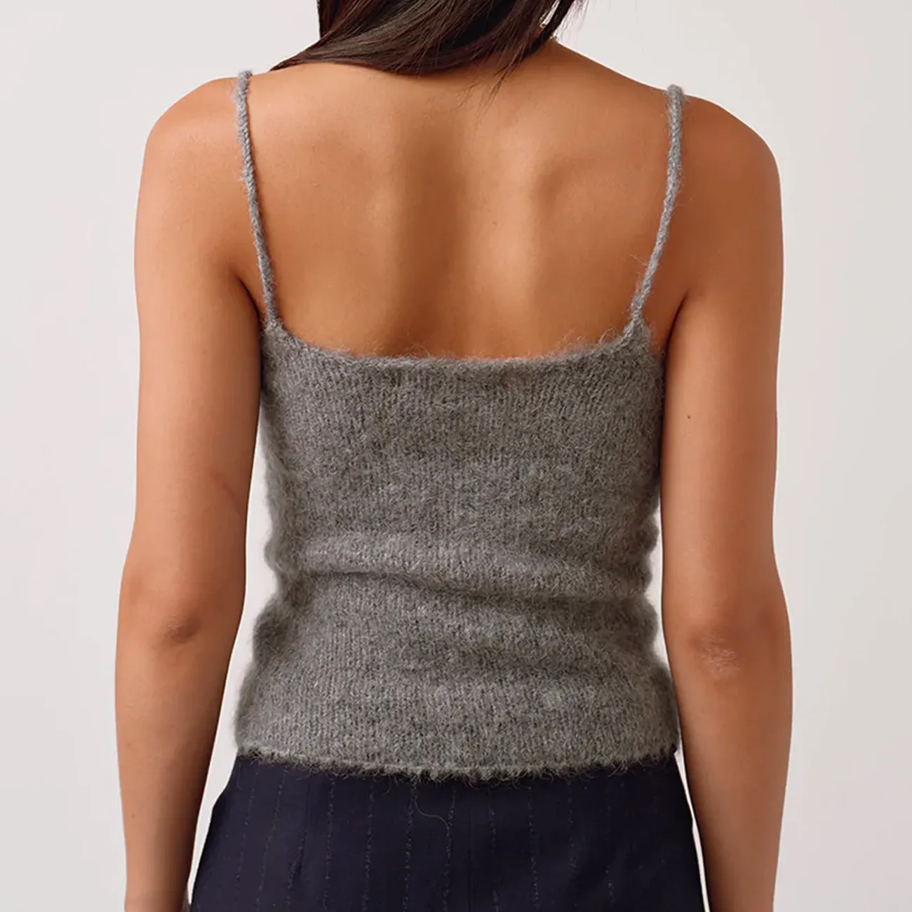 GRAZZIE KNIT TOP GREY