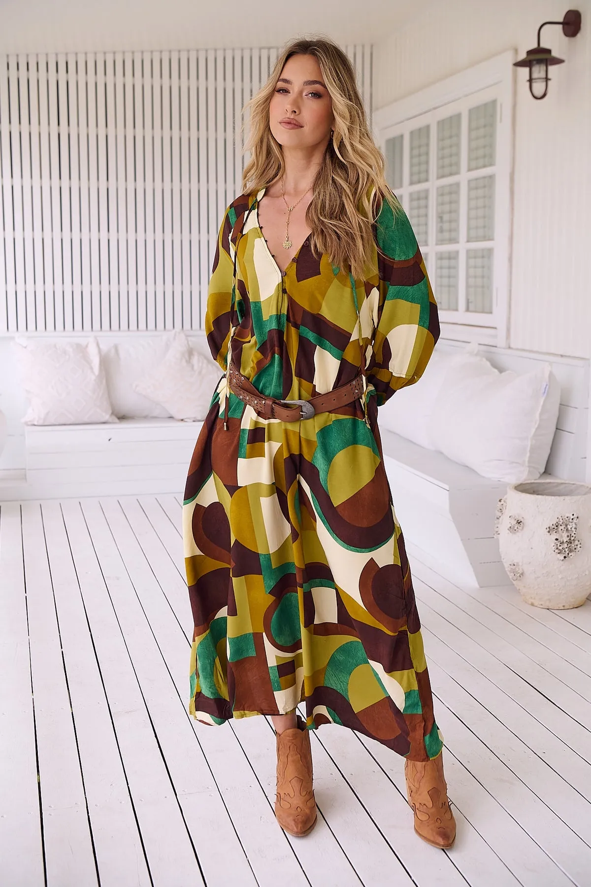 Jaase Bree Maxi Dress Long Sleeve - Bardot Collection