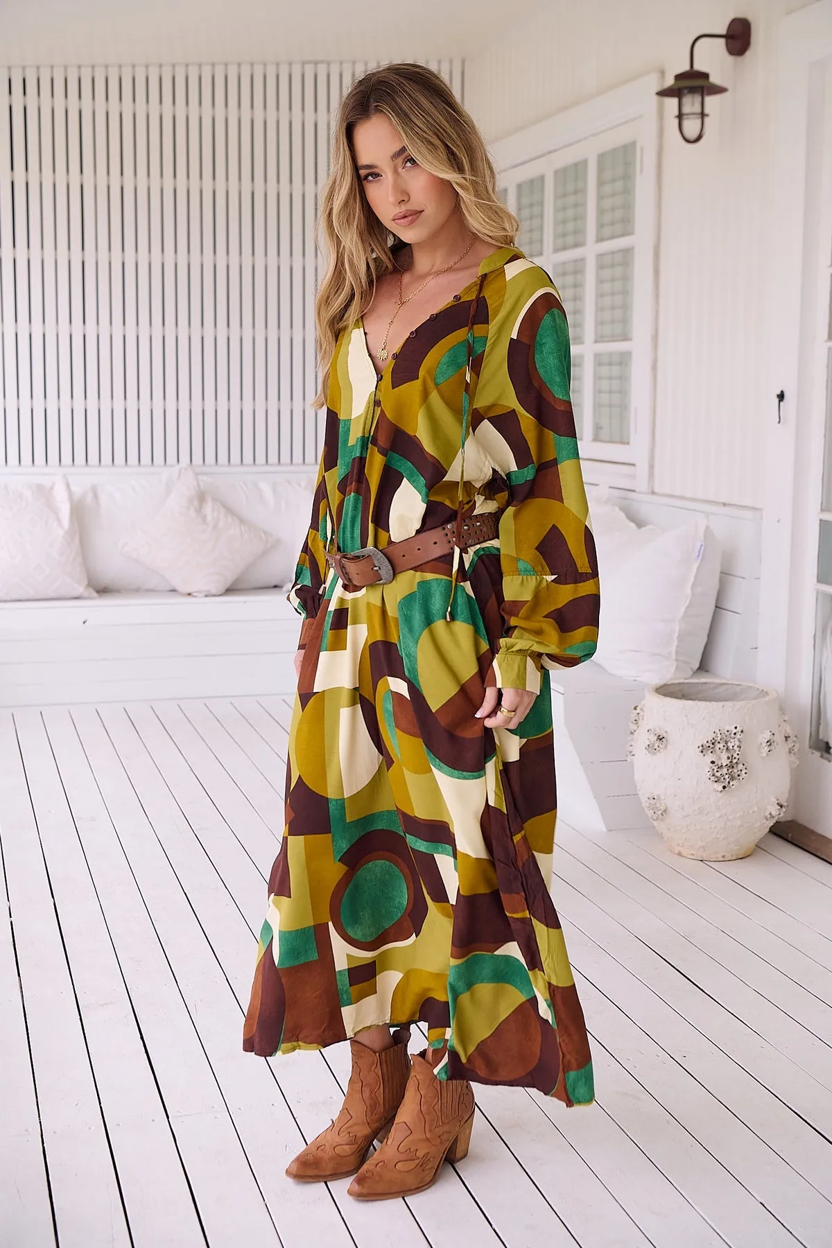 Jaase Bree Maxi Dress Long Sleeve - Bardot Collection