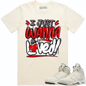 Jordan Retro 5 Sail 5s Shirt to Match - RED LOVED