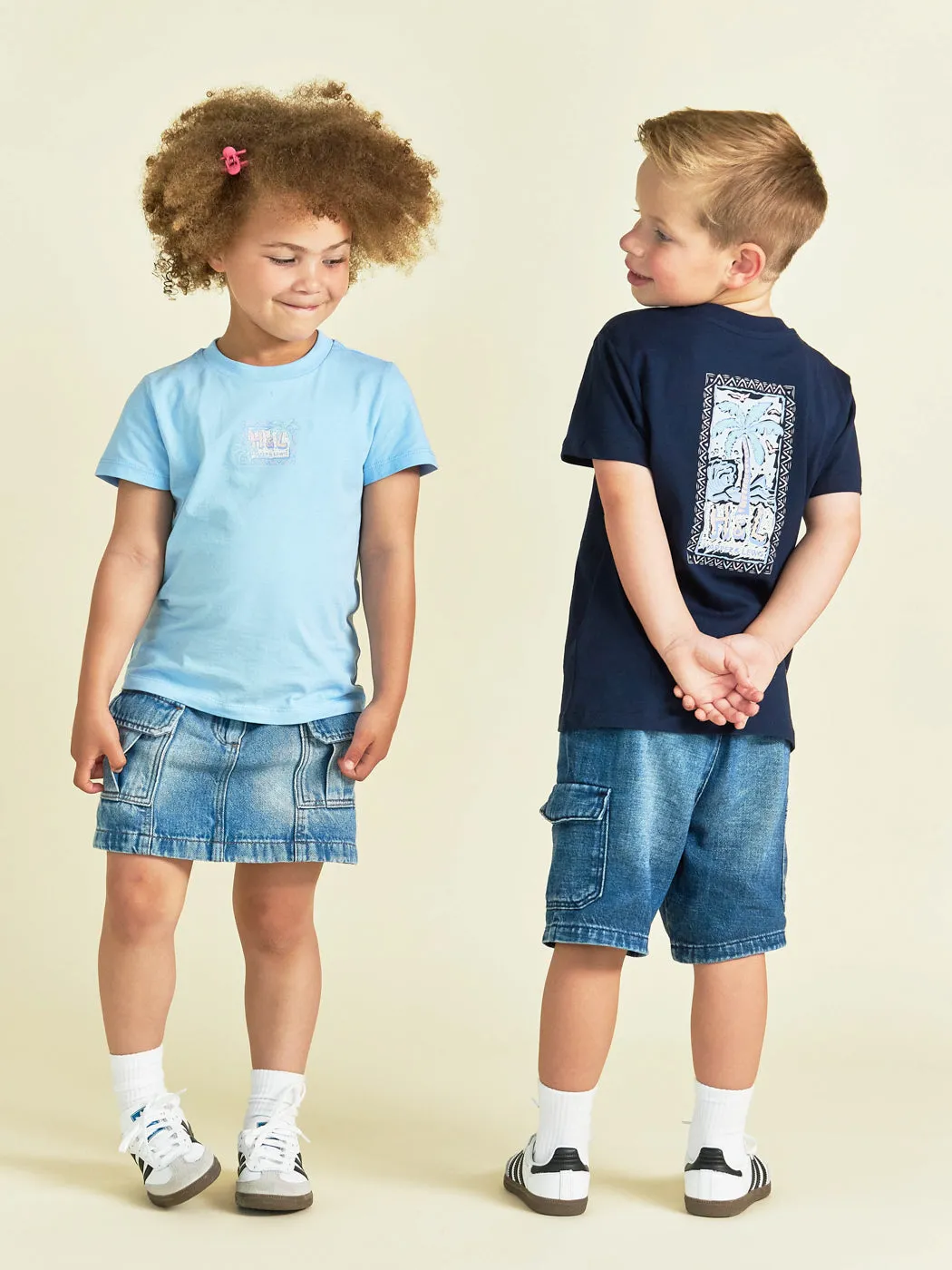 Kids Sorley Tee Navy