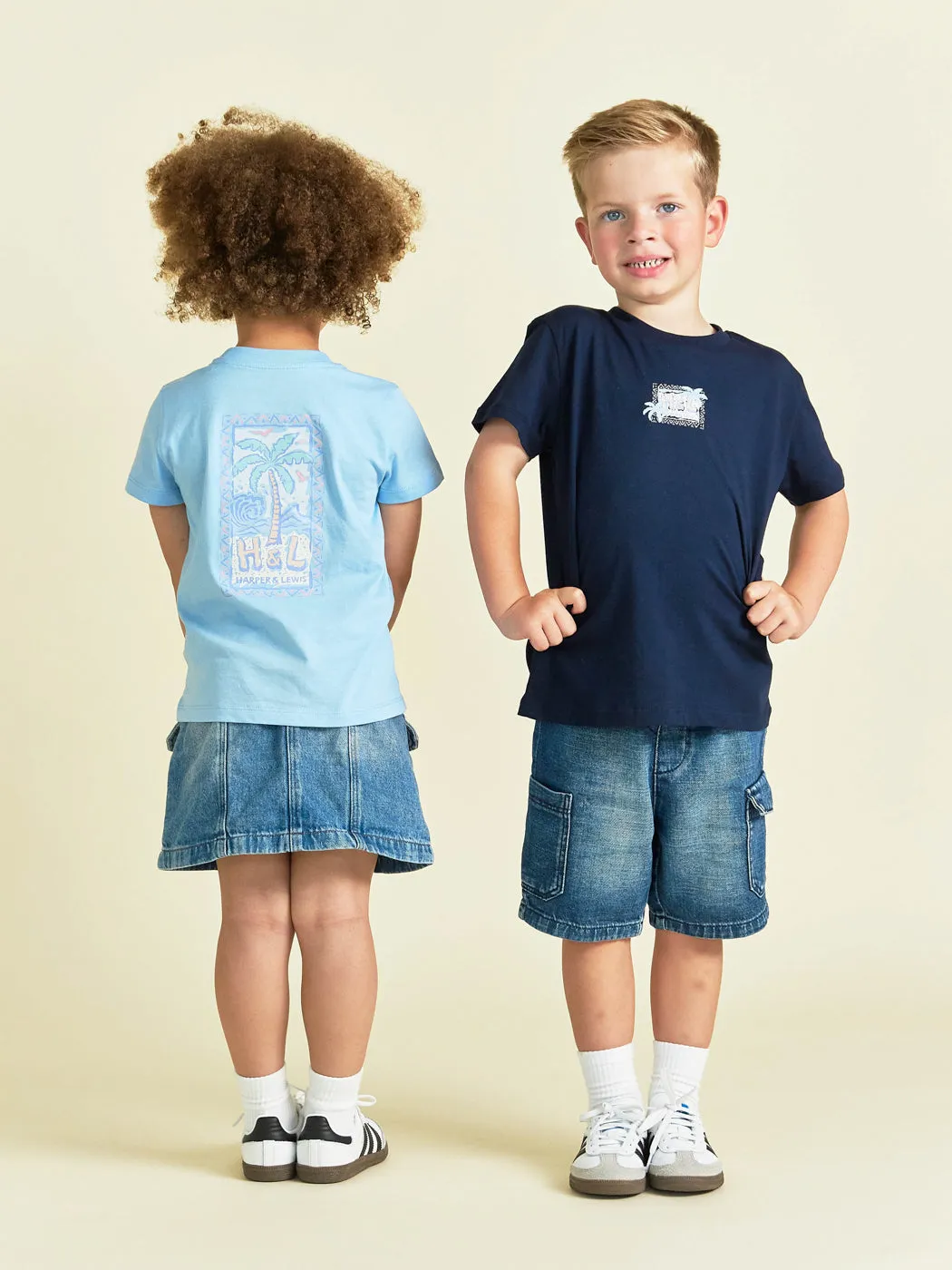 Kids Sorley Tee Navy