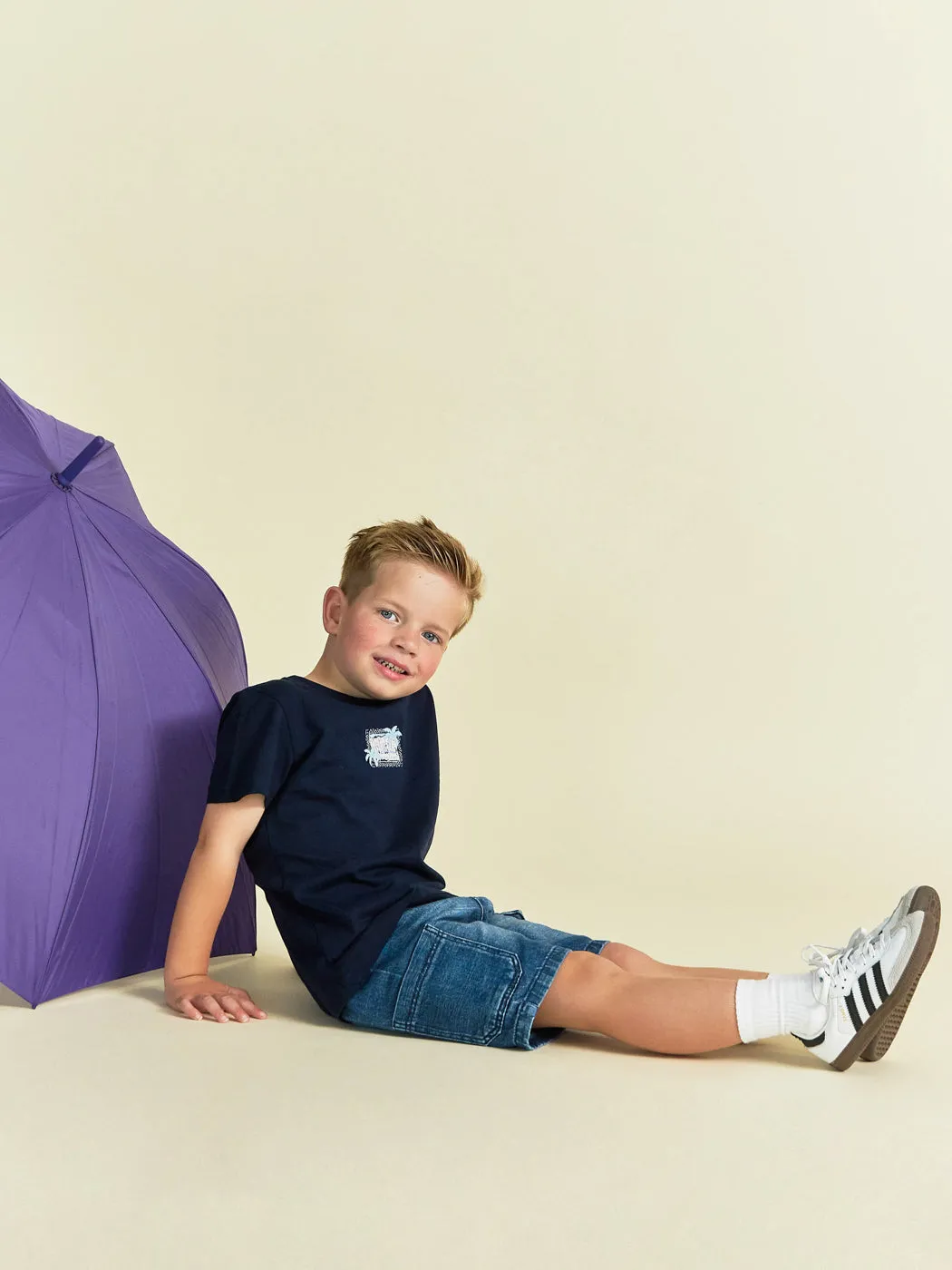 Kids Sorley Tee Navy