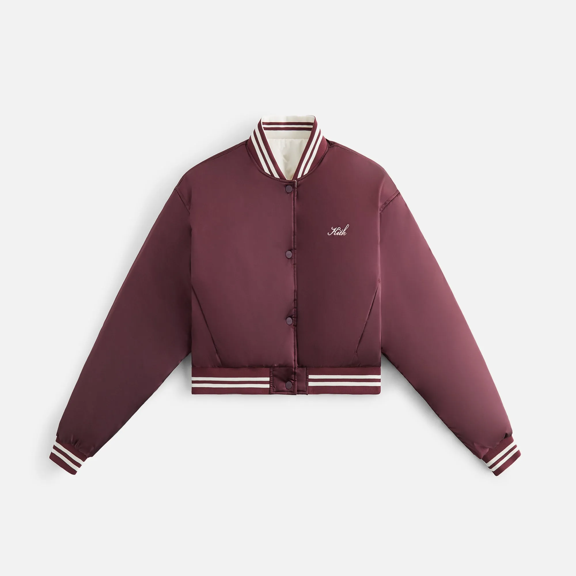 Kith Women Landry II Cropped Satin Bomber - Essence