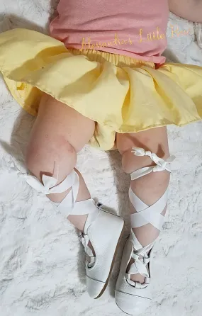 Light Yellow pastel skirted bloomers