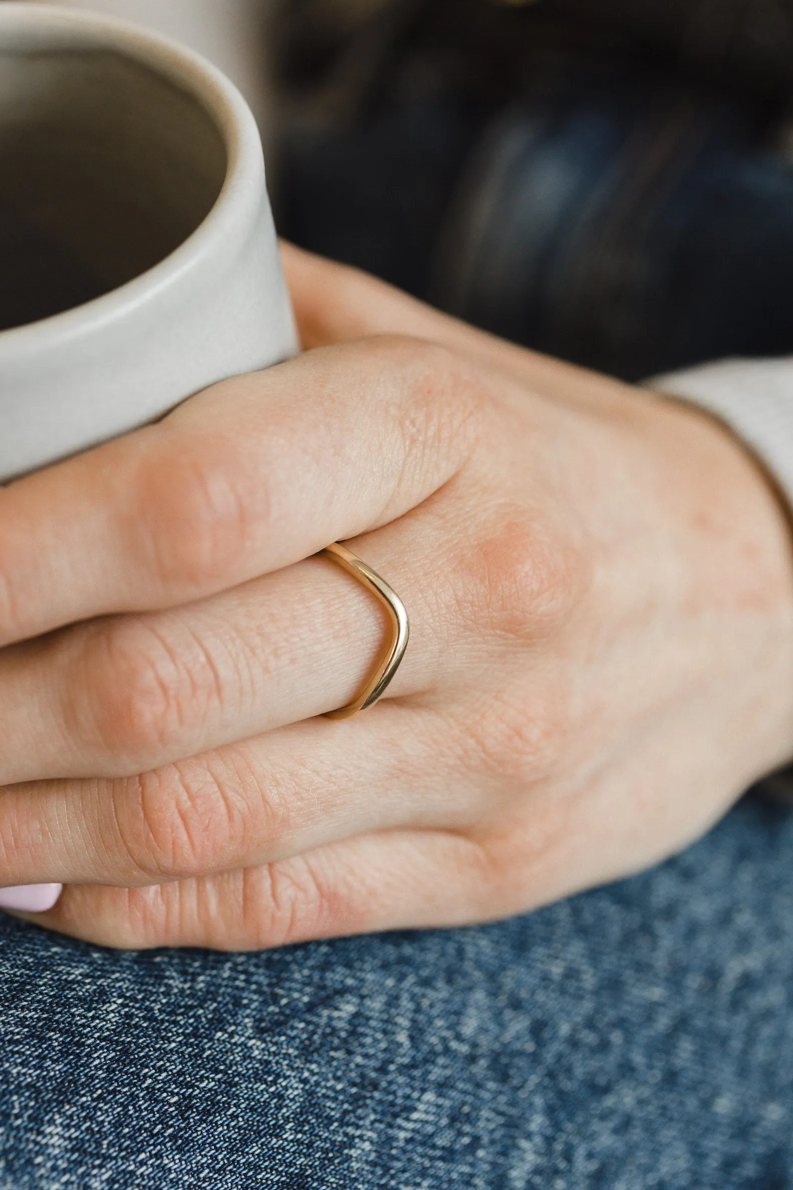 Minimalist Contour Ring