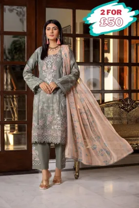 Munira Lawn 3 Piece Suit MUN498