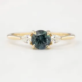 Olivia Ring - 0.93ct Teal Blue Montana Sapphire (One of a kind)