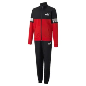 Puma Acetate Tracksuit with cuff at the bottom Power Poly Suit B 670115 11 High Risk Red