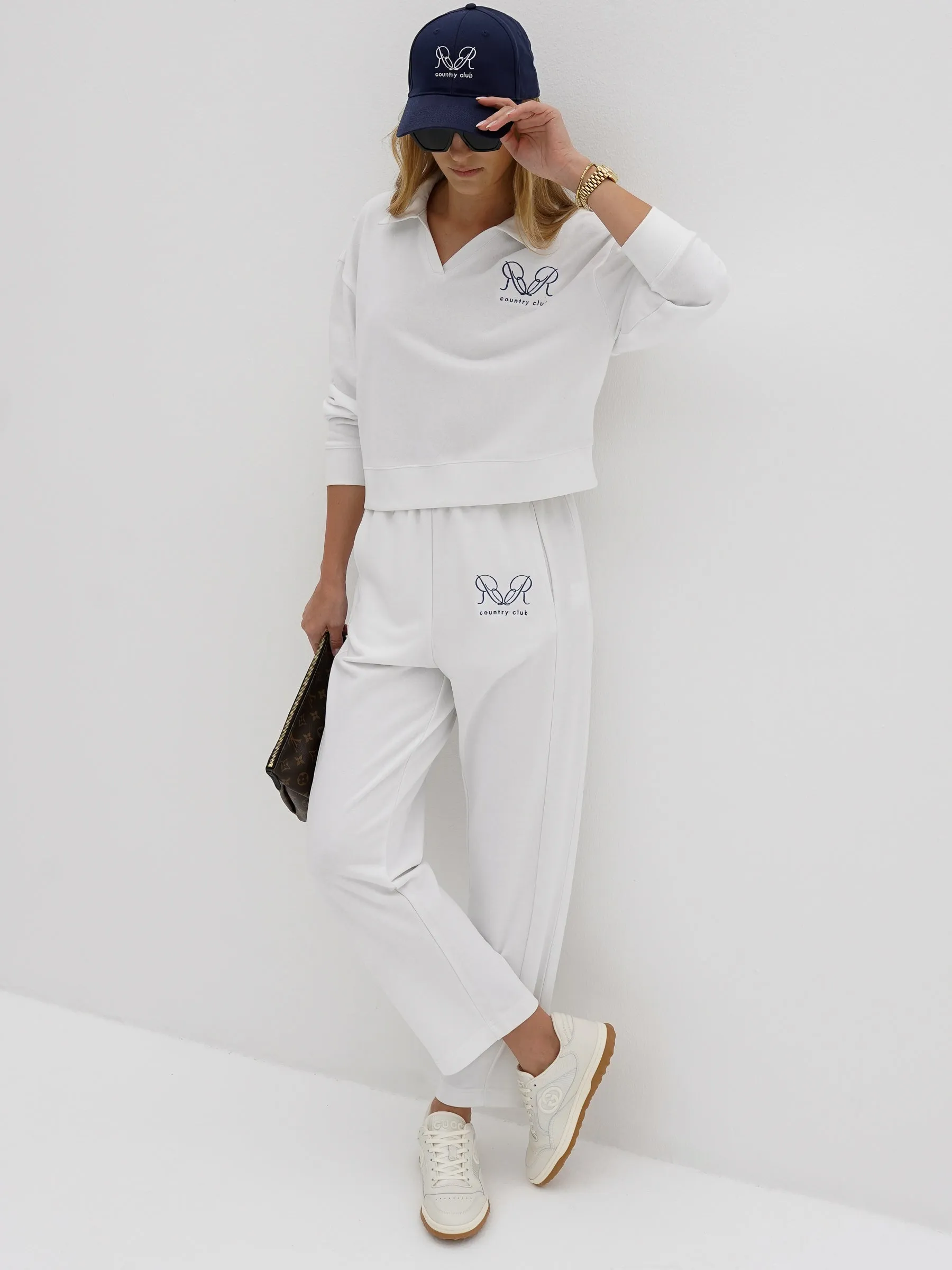 R & R Preppy Sweatshirt | White