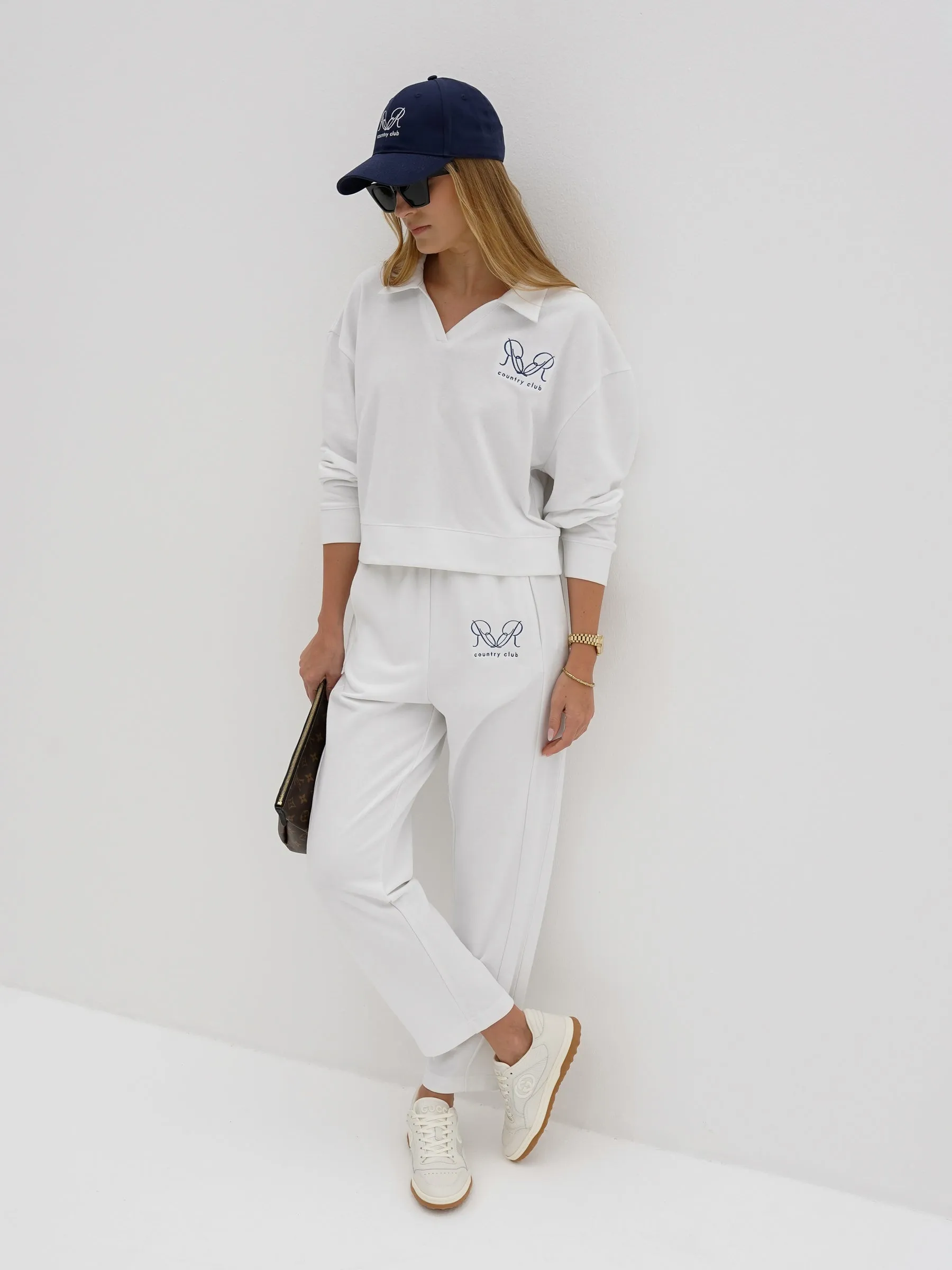 R & R Preppy Sweatshirt | White