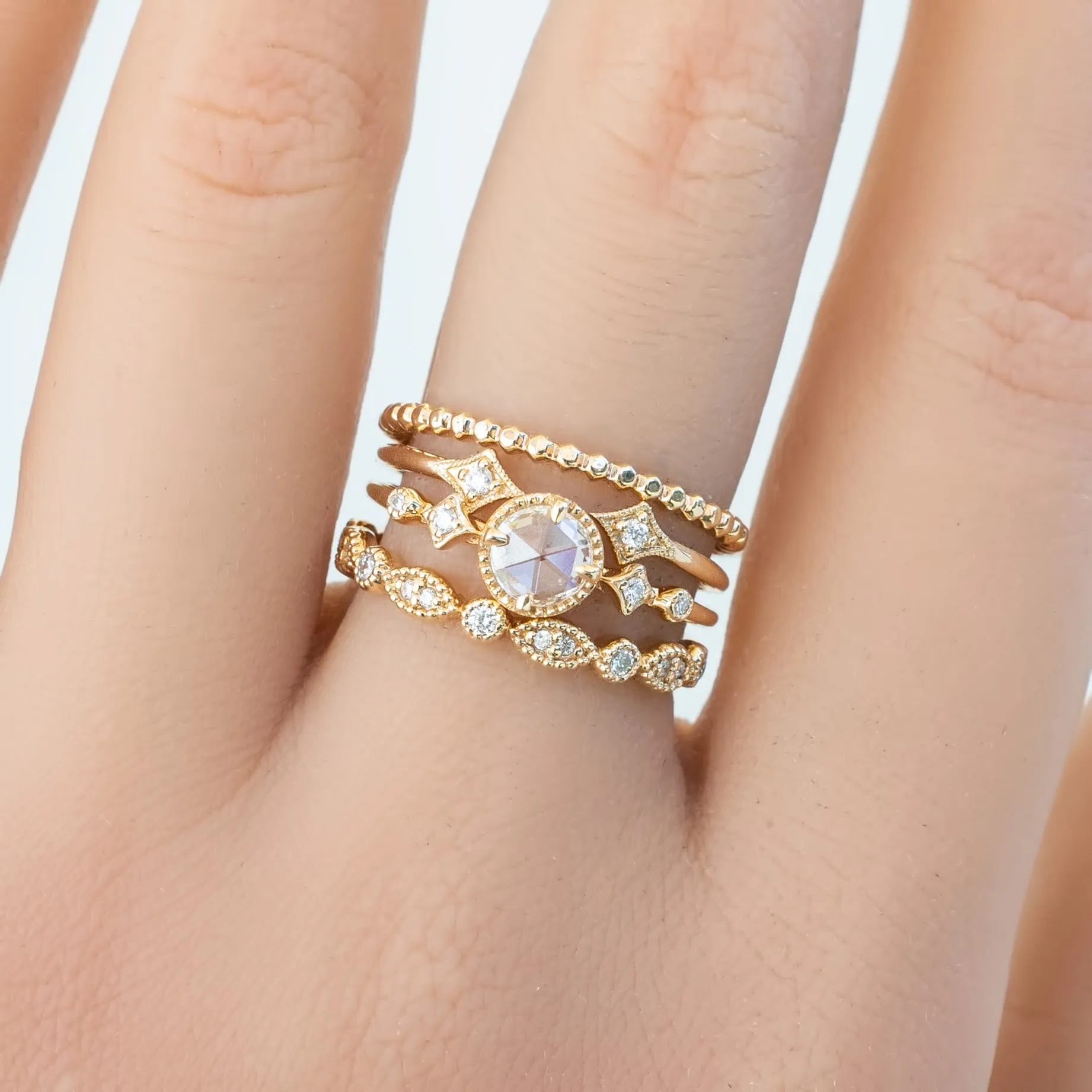 Stella Ring Rose Cut Diamond