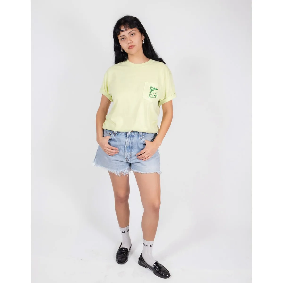 swingin’ wieners golf club unisex pocket tee | birdie green