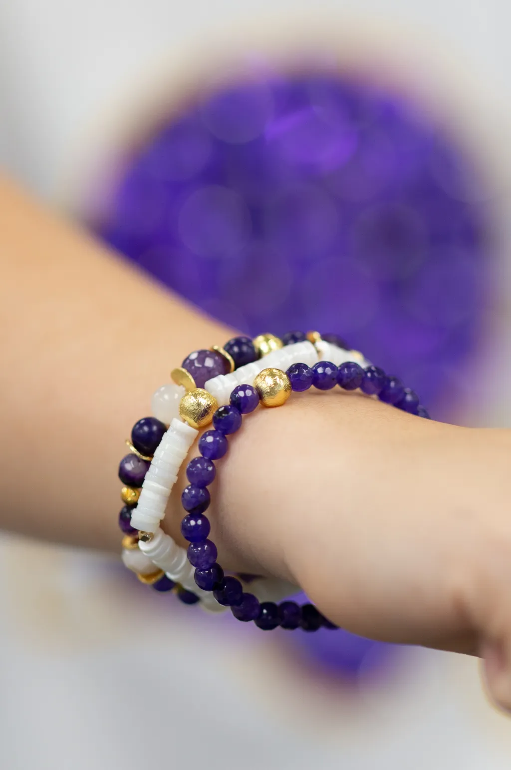 The Amalie Spirit Bracelet Stack by Annie Claire Designs