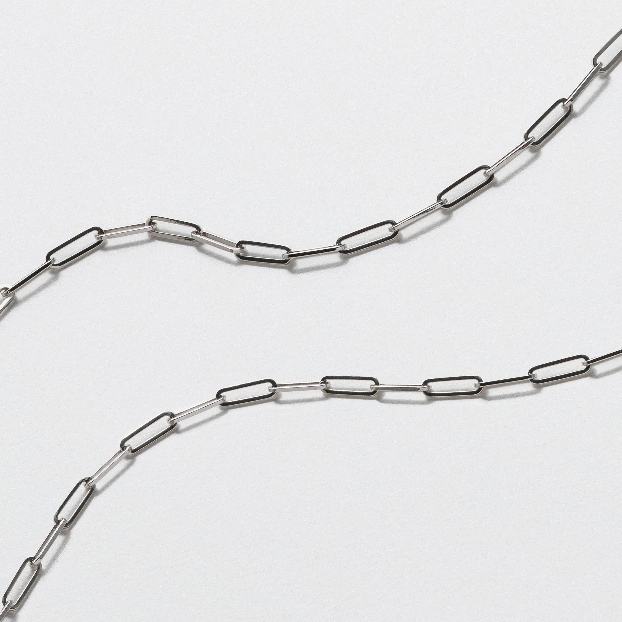 White Gold Link Chain - 3.85mm